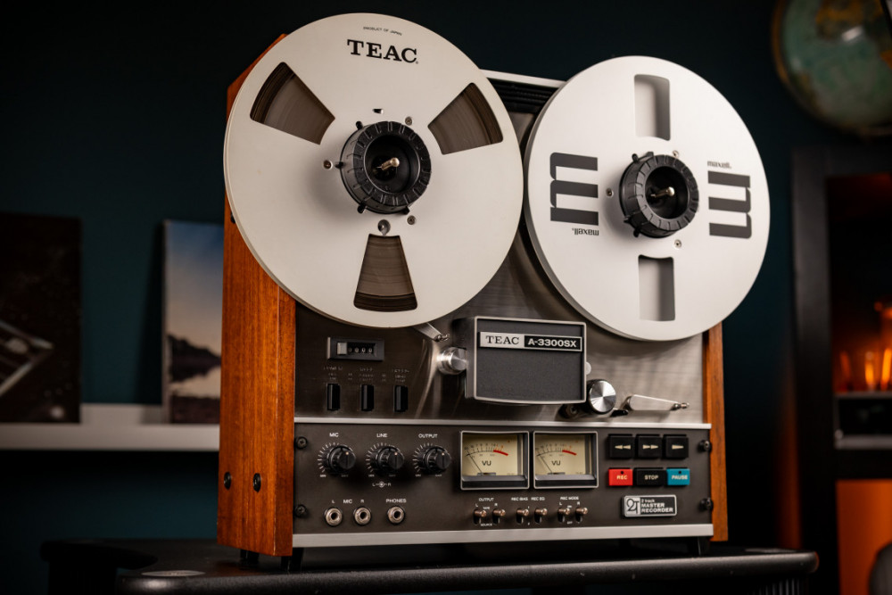 Begagnad Teac A-3300SX + fjärrkontroll RC-120 rullbandsspelare