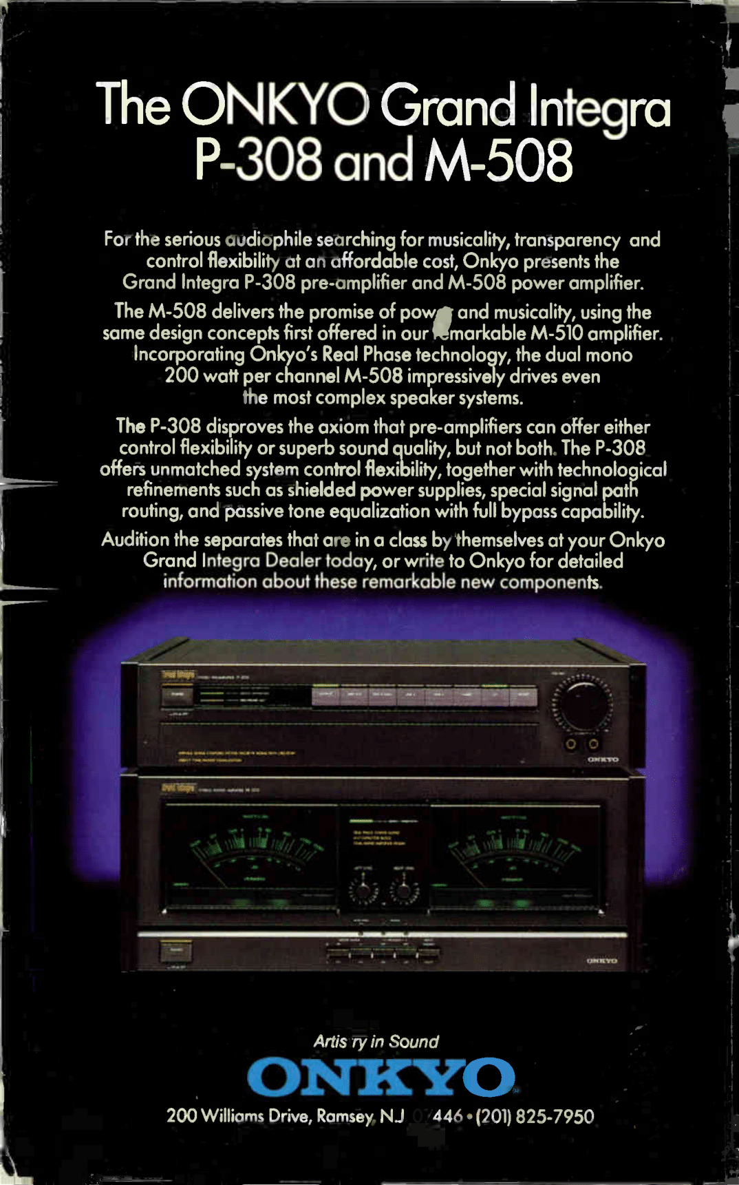Onkyo M-508 + P-308