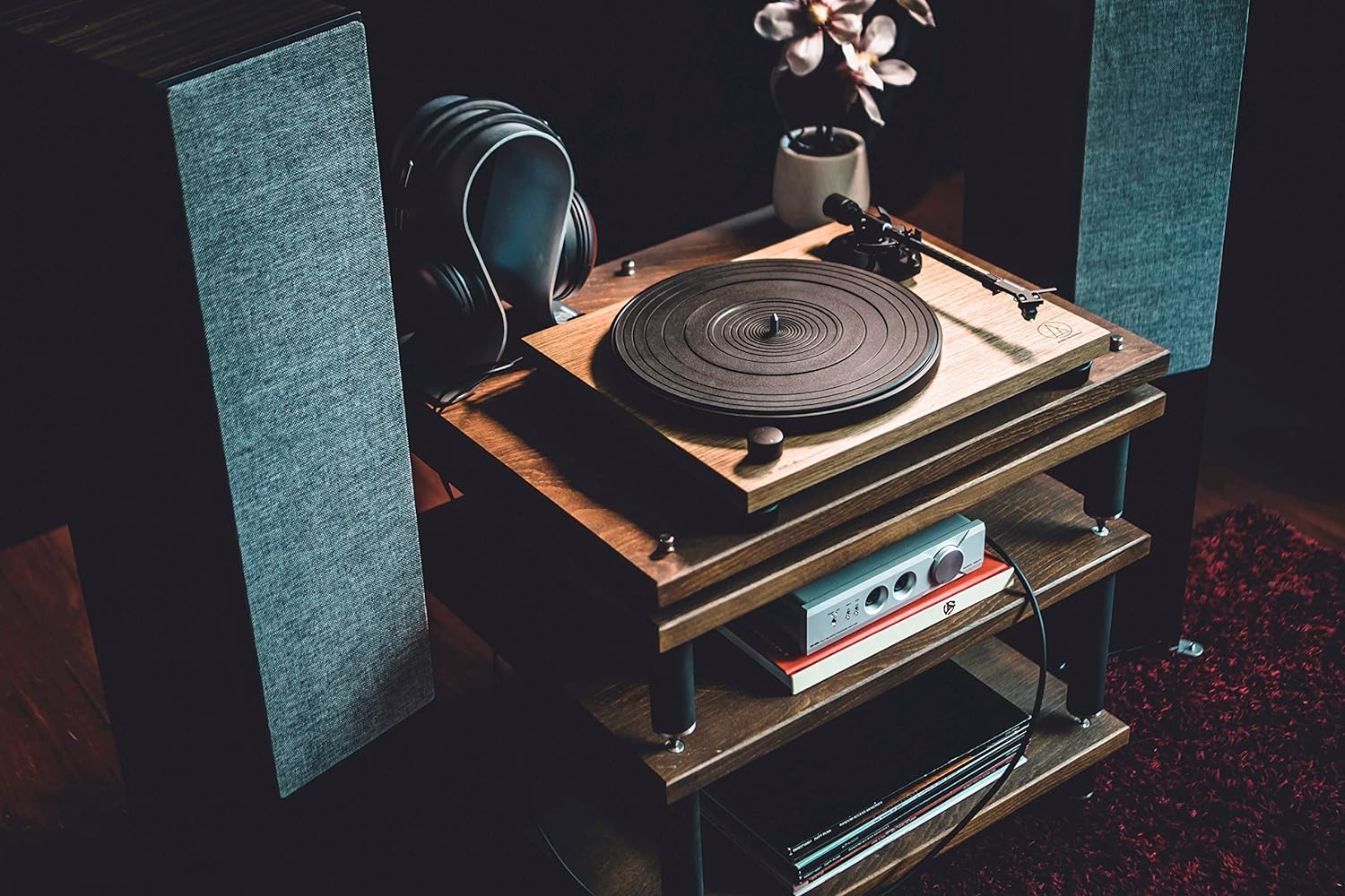 Audio-Technica AT-LPW40WN Manuell skivspelare med inbyggt RIAA-steg