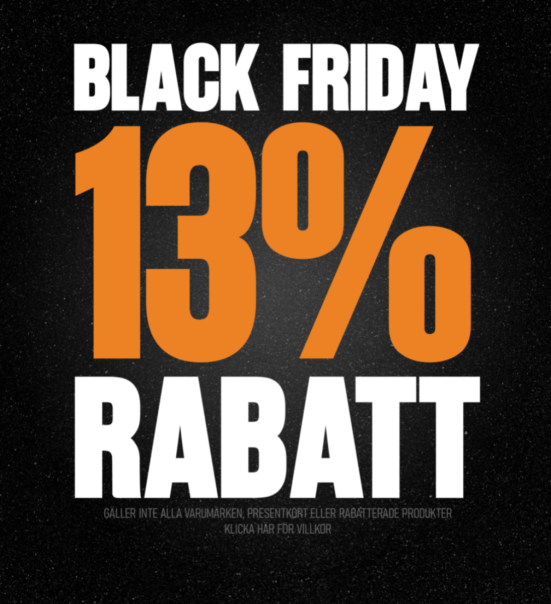 13% rabatt