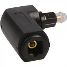 Adapter Toslink plug/Toslink jack angled