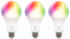 Deltaco 3-pack E27 RGB-LEDlampor